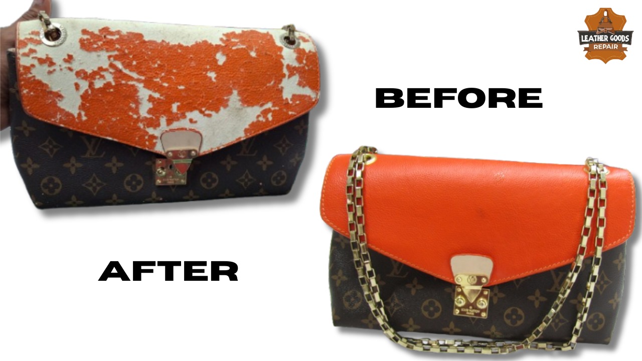 Vintage Leather Bag before repair